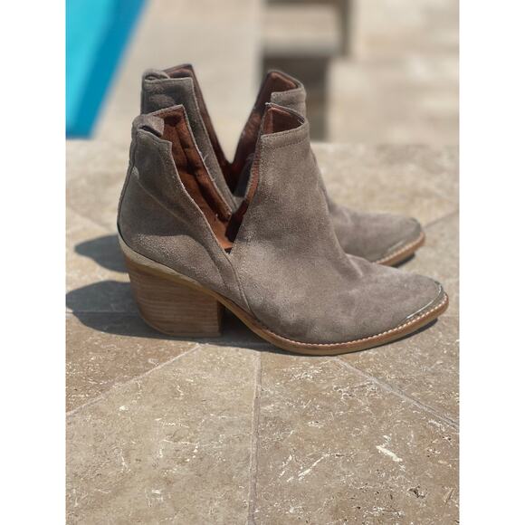 Jeffrey Campbell Ankle Booties Suede Ankle Booties w/ silver detail - 6.5 - Picture 4 of 9